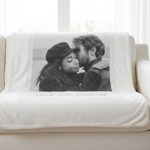 Personalisiertes Foto – Liebe dich für immer Sherpadecke