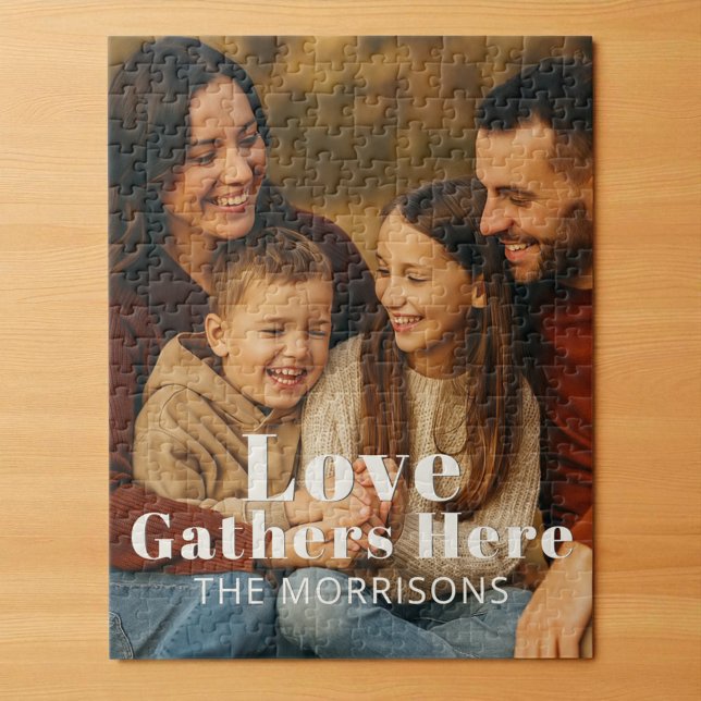 Personalisiertes Foto Liebe Gathers hier Puzzle (Von Creator hochgeladen)