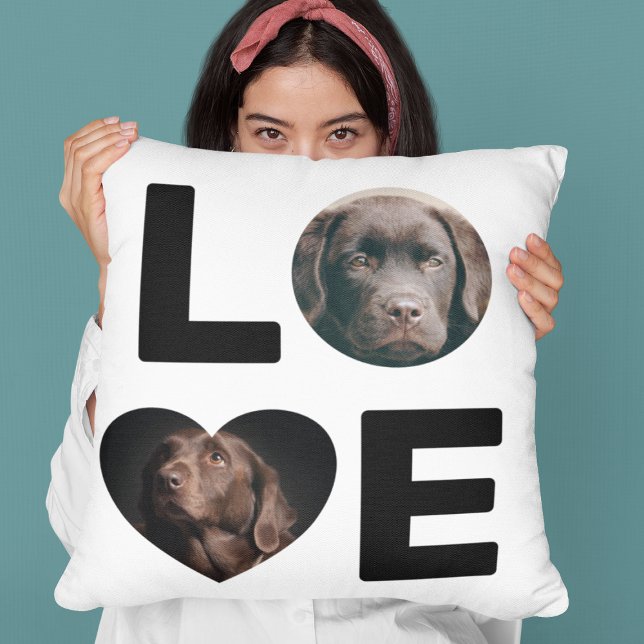 Personalisiertes Foto | LIEBE | Pet Throw Kissen (Von Creator hochgeladen)
