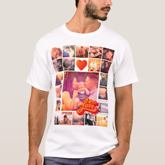 Personalisiertes Foto Liebe T - Shirt (Vorderseite)