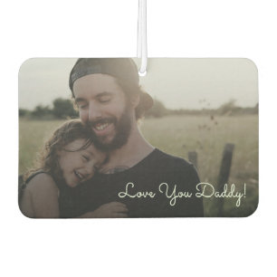 Personalisiertes Foto Liebt dich Daddy Auto Autolufterfrischer