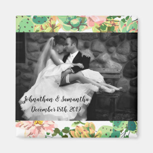 Personalisiertes Foto Magnet Bohemisch Cactus Succ