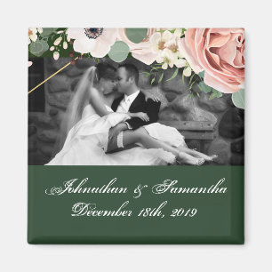 Personalisiertes Foto Magnet Geometric Garden Hunt