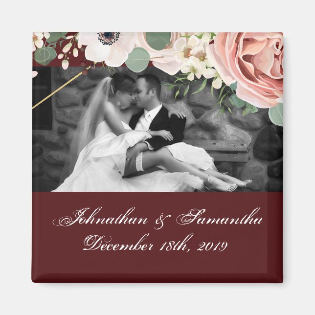 Personalisiertes Foto Magnet Geometrische Gartenan (Vorne)