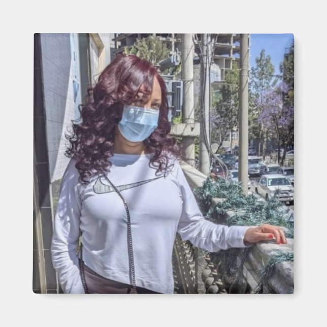 Personalisiertes Foto-Magnet Magnet (Vorne)