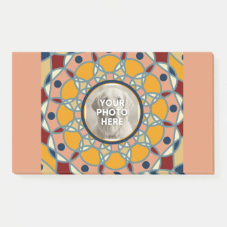 Personalisiertes Foto-Mandala-Design-Babyshirt Post-it Klebezettel