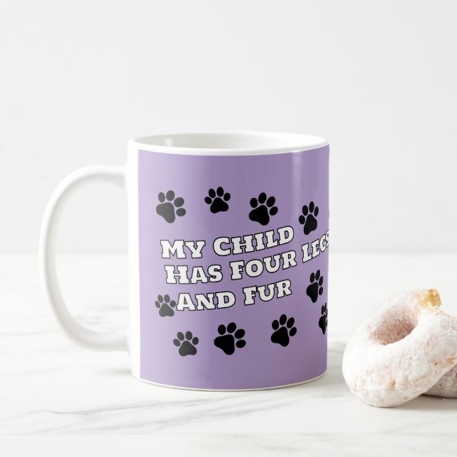 Personalisiertes Foto "Mein Kind hat vier Beine un Kaffeetasse (Mit Donut)
