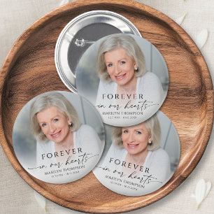 Personalisiertes Foto-Memorial-Trauer-Andenken Button