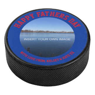 Personalisiertes Foto Message Hockey Puck