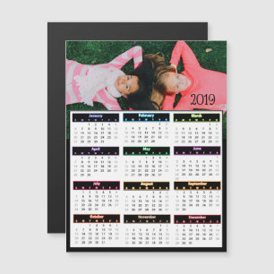 Personalisiertes Foto Mini-Kalender 2019 Magneteinladung