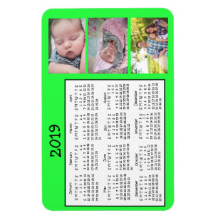 Personalisiertes Foto Mini Magnet Kalender 2018