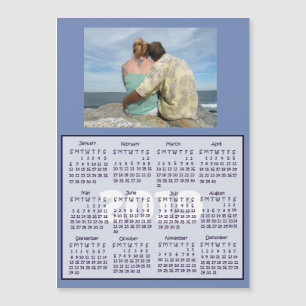 personalisiertes Foto Mini Magnet Kalender 2019
