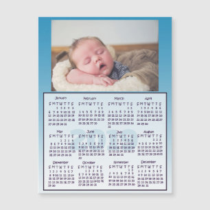 personalisiertes Foto Mini Magnet Kalender 2019