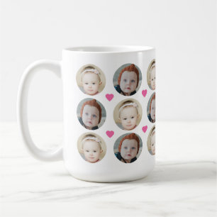 Personalisiertes Foto mit 2 Baby-Gesichtern für Ki Kaffeetasse