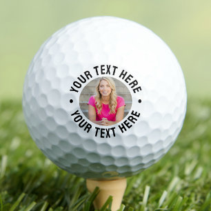 Personalisiertes Foto mit individuellem Text Golfball