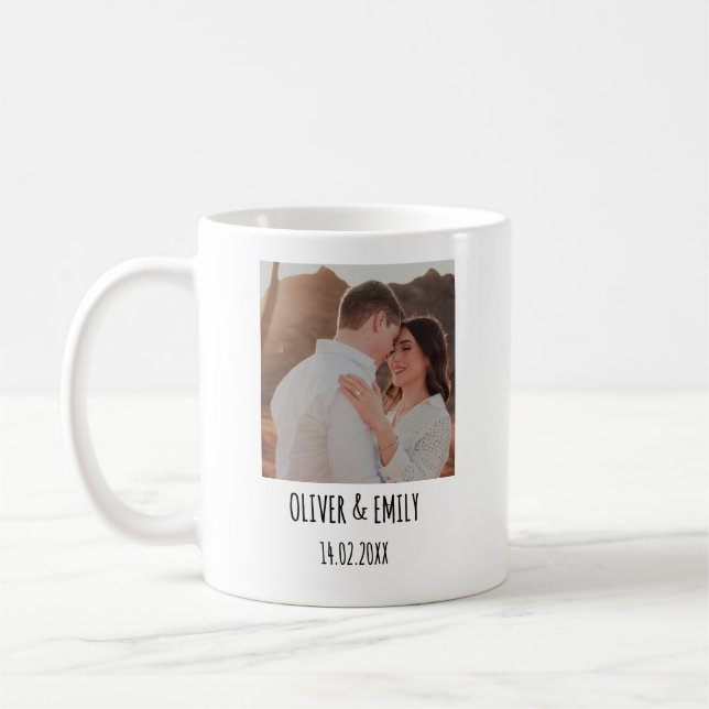 Personalisiertes Foto mit Text | Individuelles Bil Kaffeetasse (Links)