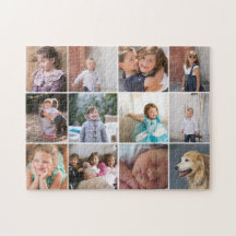 Personalisiertes Foto mit zwölf Fotos