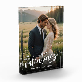 Personalisiertes Foto Modernes Erstes Valentinstag