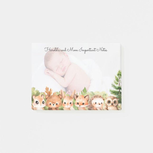 Personalisiertes Foto Modernes Post-it Klebezettel (Vorderseite)