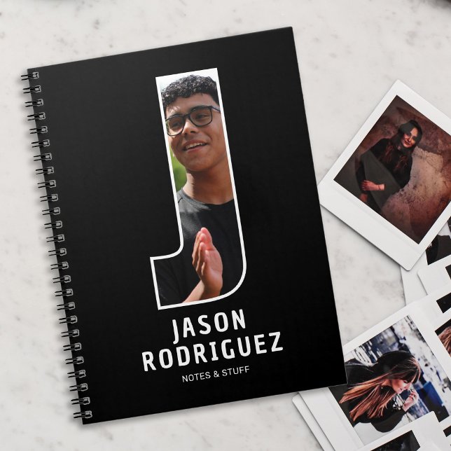 Personalisiertes Foto-Monogramm-Notizbuch Notizblock (Von Creator hochgeladen)