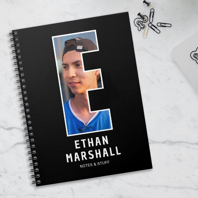 Personalisiertes Foto-Monogramm-Notizbuch Notizblock (Von Creator hochgeladen)