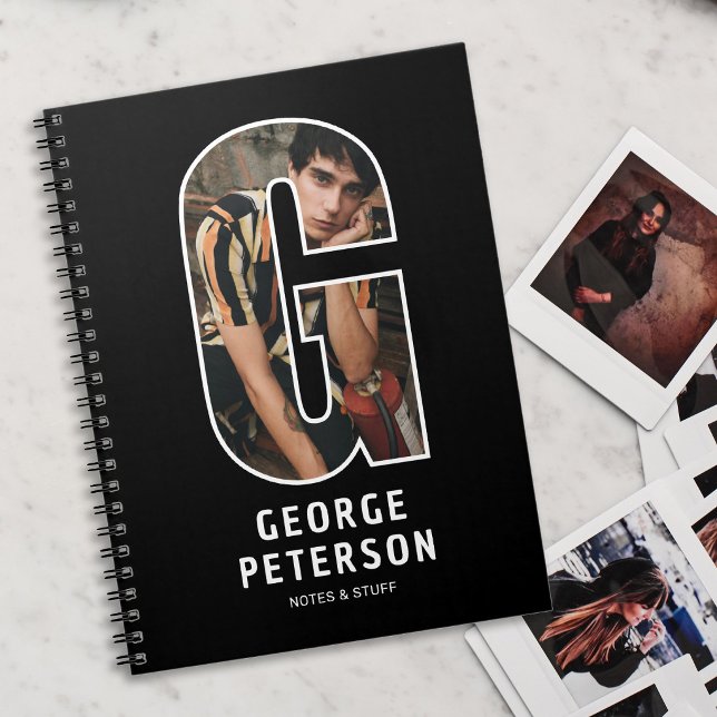 Personalisiertes Foto-Monogramm-Notizbuch Notizblock (Von Creator hochgeladen)