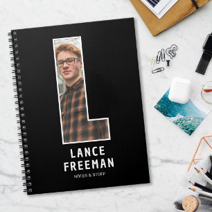 Personalisiertes Foto-Monogramm-Notizbuch Notizblock