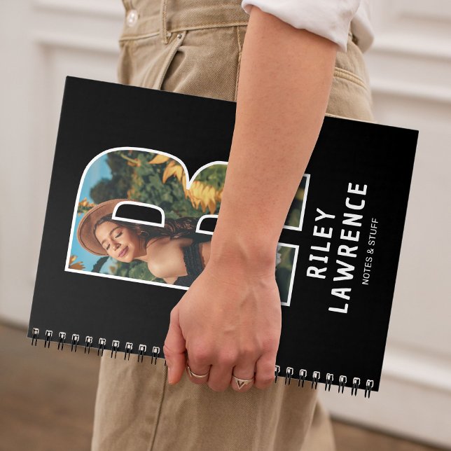 Personalisiertes Foto-Monogramm-Notizbuch Notizblock (Von Creator hochgeladen)