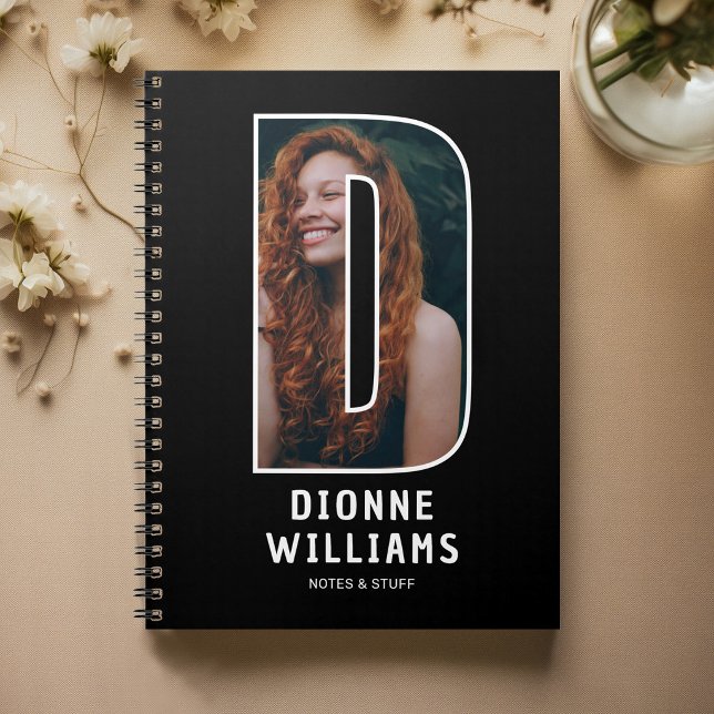 Personalisiertes Foto-Monogramm-Notizbuch Notizblock (Von Creator hochgeladen)