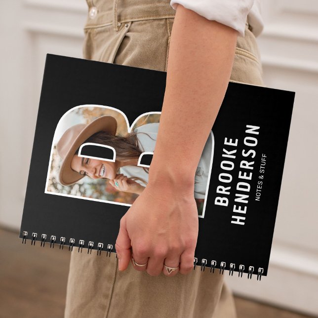 Personalisiertes Foto-Monogramm-Notizbuch Notizblock (Von Creator hochgeladen)
