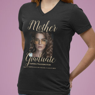 Personalisiertes Foto Mutter des Absolventen T-Shirt