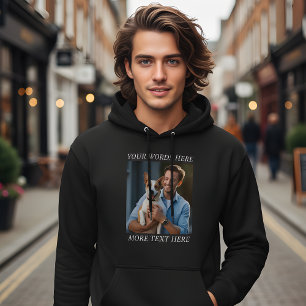 Personalisiertes Foto & Nachricht Hoodie