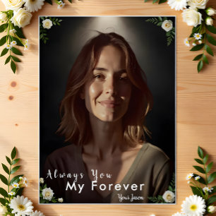 Personalisiertes Foto & Name   Individuelles Gesch Poster