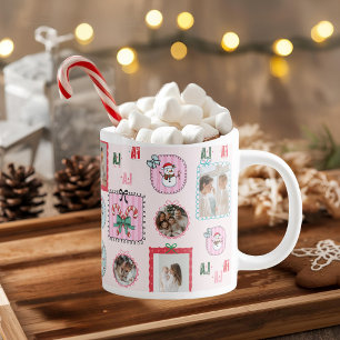 Personalisiertes Foto   Niedliches Rosa Fan La Jumbo-Tasse