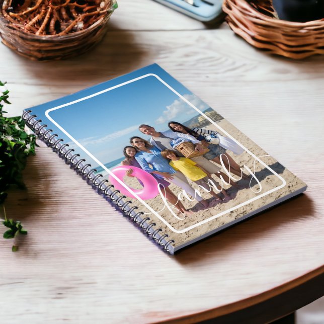 Personalisiertes Foto Notizblock (Family Photo Personalized Custom Notebooks from Ricaso. Add your own photograph)
