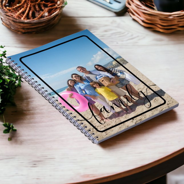 Personalisiertes Foto Notizblock (Family Photo Personalized Custom Notebooks from Ricaso. Add your own photograph)