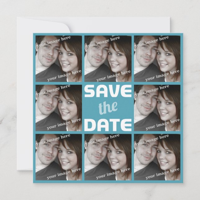 Personalisiertes Foto Octet Save the Date (Vorderseite)