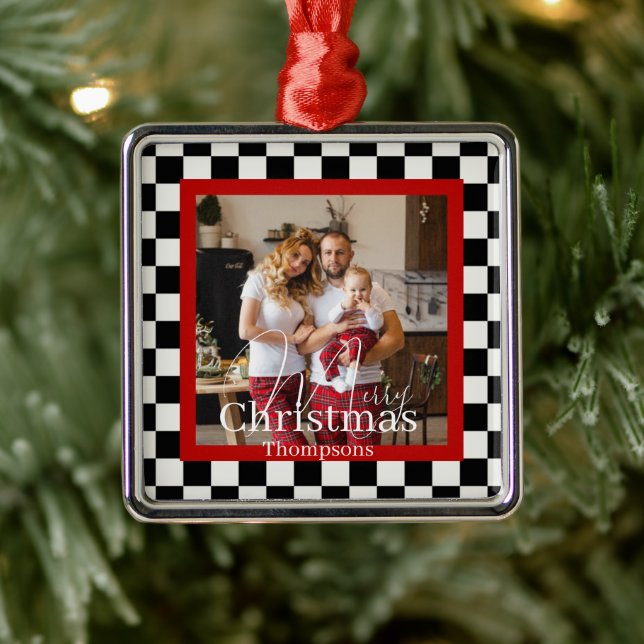 Personalisiertes Foto Ornament Aus Metall (Baum)