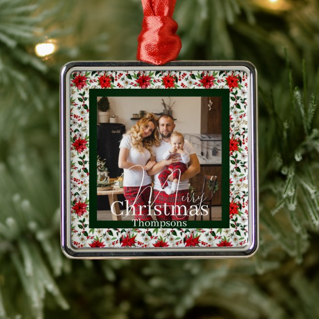 Personalisiertes Foto Ornament Aus Metall (Baum)