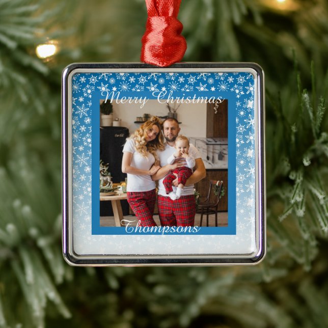 Personalisiertes Foto Ornament Aus Metall (Baum)