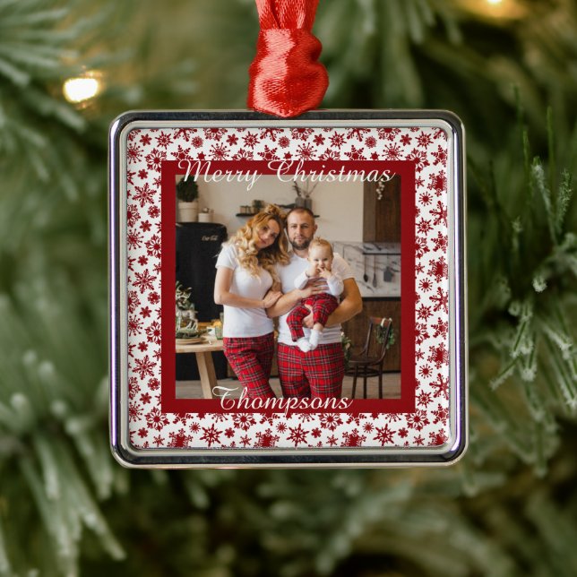 Personalisiertes Foto Ornament Aus Metall (Baum)