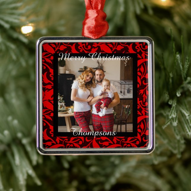 Personalisiertes Foto Ornament Aus Metall (Baum)