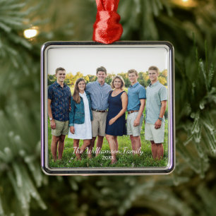 Personalisiertes Foto Ornament Aus Metall