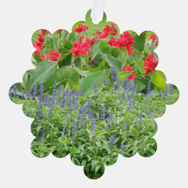 Personalisiertes Foto Ornament Karte (Vorderseite)