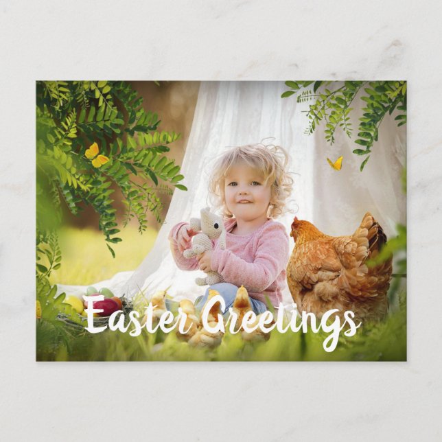 Personalisiertes Foto Ostern Postkarte (Vorderseite)