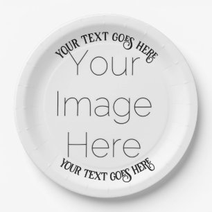 personalisiertes Foto Pappteller