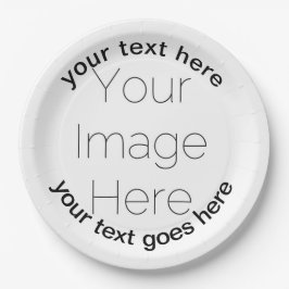 personalisiertes Foto Pappteller