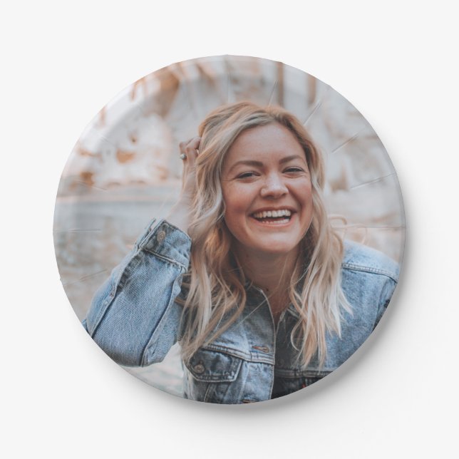 Personalisiertes Foto Pappteller (Vorderseite)