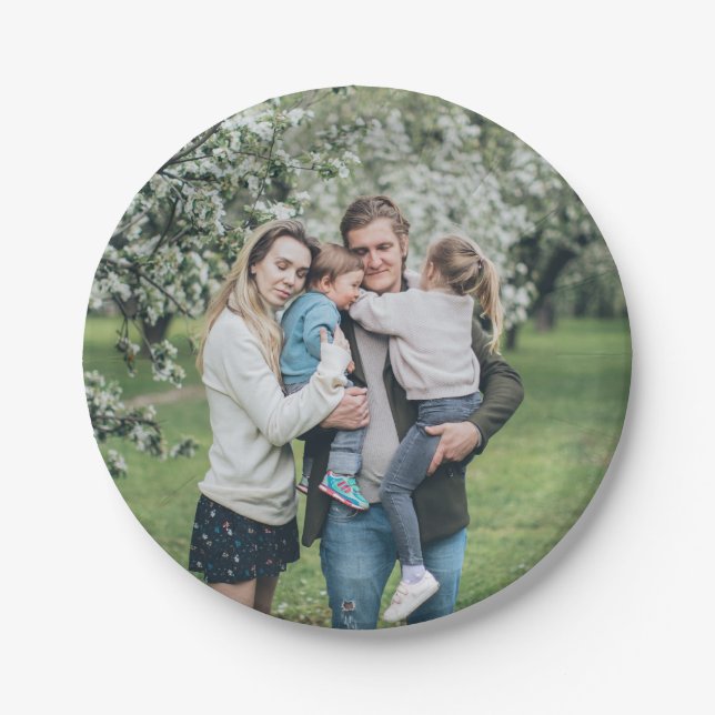 Personalisiertes Foto Pappteller (Vorderseite)