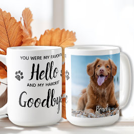 Personalisiertes Foto Pet Memorandum Kaffee Tasse